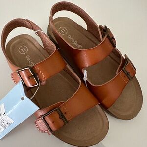 Cat & Jack Kids Tan Buckle Sandals
